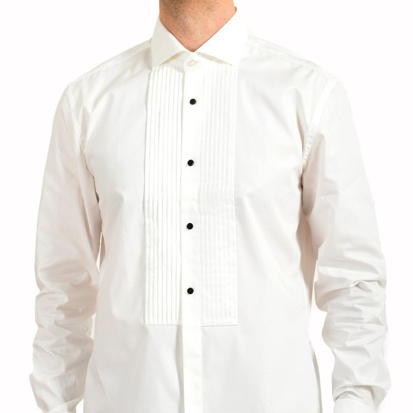 Hugo Boss Shirts Hugo Boss Mens Jarred White Slim Fit Tuxedo Dress